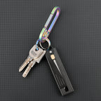 Steel Folding Knife – Tactical D2 Gravity Opening Aluminum Handle EDC Stress Relief detail image - detail view 10