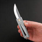 Steel Folding Knife – Tactical D2 Gravity Opening Aluminum Handle EDC Stress Relief detail image - detail view 4