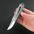 Steel Folding Knife – Tactical D2 Gravity Opening Aluminum Handle EDC Stress Relief detail image - detail view 5