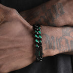 Titanium Bracelet – VortexLink Cuban with Dual-Sided Steel with Reversible Design detail image - detail view 3