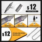 Titanium EDC Keychain Tool – Wolf Fang 1.0 Multi with Bottle Opener, Screwdriver & Cutter detail image - detail view 13