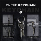 Titanium EDC Keychain Tool – Wolf Fang 1.0 Multi with Bottle Opener, Screwdriver & Cutter detail image - detail view 6