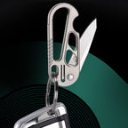 Titanium EDC Knife – EdgeKey Multi-Function Keychain with M390 or 8Cr13MoV Steel detail image - detail view 8