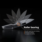 Titanium EDC Knife – Shadow Blade with M390 Steel Blade with Precision Engineering detail image - detail view 10