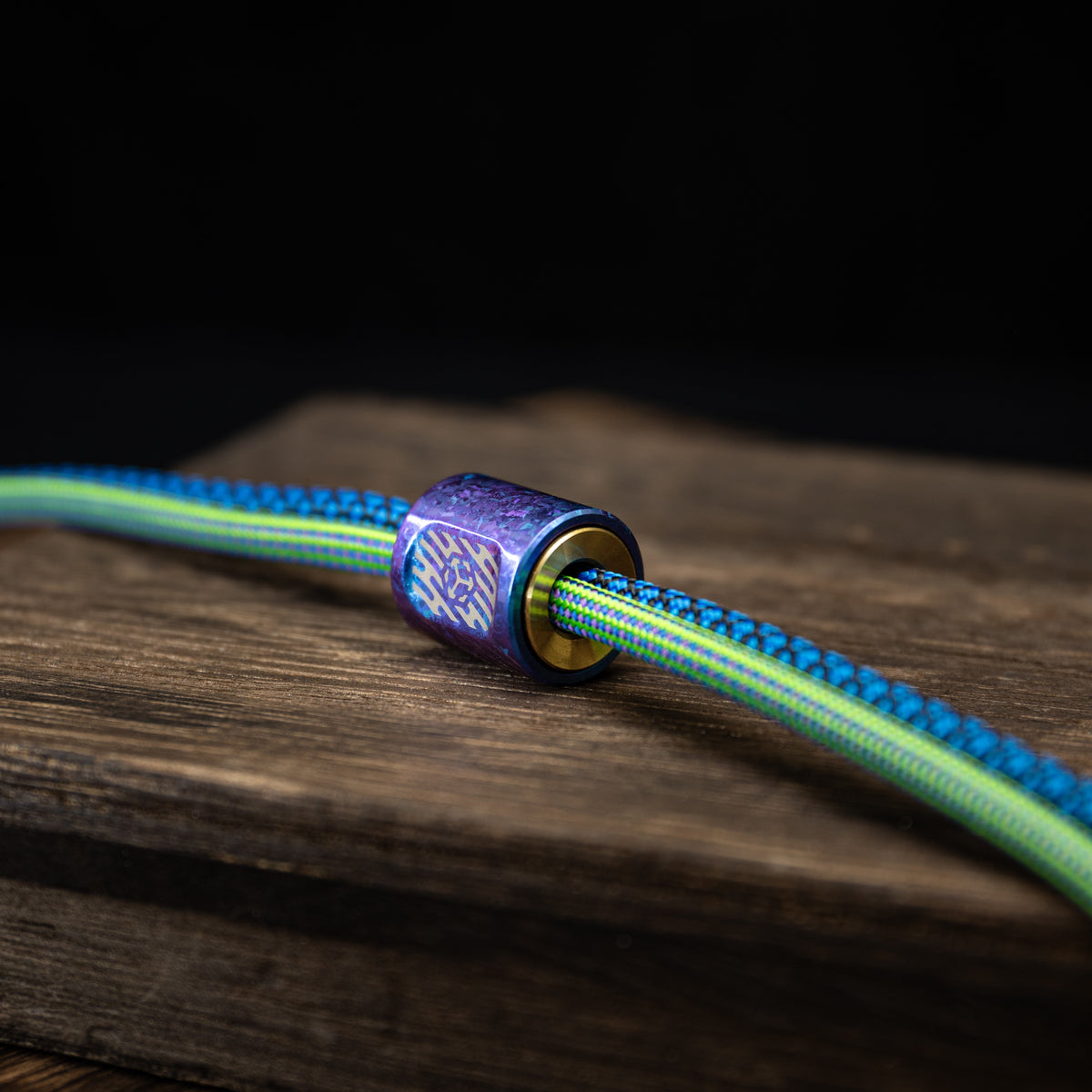 Titanium Fidget Spinner – SpinCore Pendant with EDC Stress Relief Necklace detail image - detail view 3