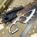 Titanium Fixed Blade Knife – Camping 440C Steel Oxide Coating Multi-Grip EDC Survival detail image - detail view 12