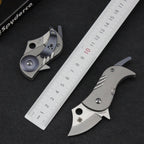 Titanium Folding Knife – Bitelock Mini EDC with 9Cr18MoV Steel & TC4 detail image - detail view 6