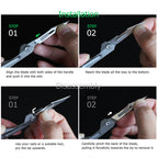 Titanium Folding Knife – Scalpel GR5 Micro Replaceable Blade EDC TSA Compliant Travel detail image - detail view 10