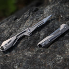 Titanium Folding Knife – Scalpel GR5 Micro Replaceable Blade EDC TSA Compliant Travel detail image - detail view 4