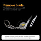 Titanium Folding Knife – WaspArmor Blade Micro Scalpel with Surgical Blade EDC Keychain detail image - detail view 10