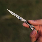 Titanium Folding Knife – WaspArmor Blade Micro Scalpel with Surgical Blade EDC Keychain detail image - detail view 3