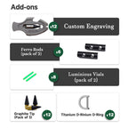 Titanium Pendant – Flounder 1.0 EDC with Multi-Tool with Pen & Firestarter detail image - detail view 14