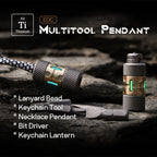 Titanium Pendant – ScrewMaster EDC with Lanyard Bead for Desk Breaks, Collecting detail image - detail view 12