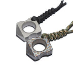 Titanium Ring – Defense with Two-Finger Window Breaker EDC Self-Defense Emergency Tool product image