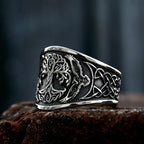 Tree of Life Signet Ring – Rune with of Viking Gothic Celtic Punk Statement detail image
