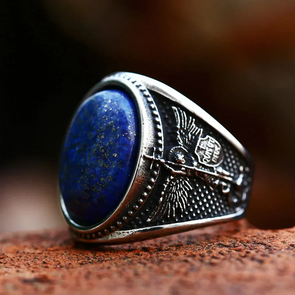 Saint Michael Ring – Mystic Guardian Gothic Cross Punk Statement