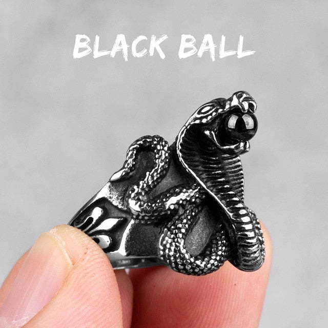 Snake Ring – Cobra Punk Rock Hip Hop Biker Gothic Statement Ring
