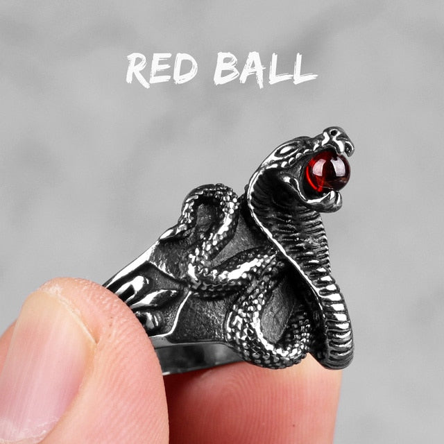 Snake Ring – Cobra Punk Rock Hip Hop Biker Gothic Statement Ring