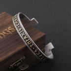 Viking Rune Bracelet – Ancient Cuff Norse Gothic Biker Statement Bangle variant image
