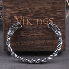 Viking Rune Bracelet – Wolf with Nordic Cuff Norse Gothic Punk Statement detail image