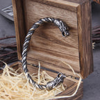 Viking Rune Bracelet – Wolf with Nordic Cuff Norse Gothic Punk Statement variant image - product view 8