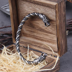 Viking Rune Bracelet – Wolf with Nordic Cuff Norse Gothic Punk Statement product image