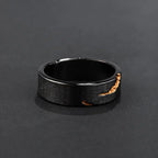 Viking Rune Ring – Dark Storm Lightning Gothic Punk Adjustable Statement detail image