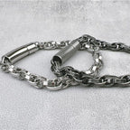 Vintage Dragon Bracelet – Six-Character Mantra with Twisted Bone Titanium Steel detail image - detail view 5
